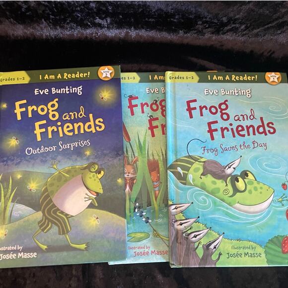 Frog and Friends Series by Eve Bunting | 2013 | 3 Books for Grades 1-2 Readers - Picture 1 of 9